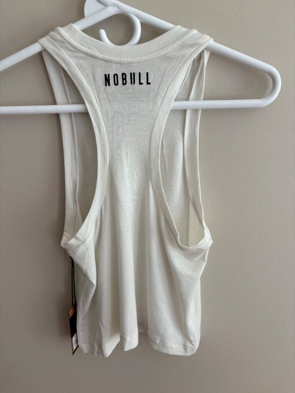 NOBULL NWT Vapor Gray Muscle Tank Racerback Cropped Activewear Top Size Medium - Picture 5 of 9